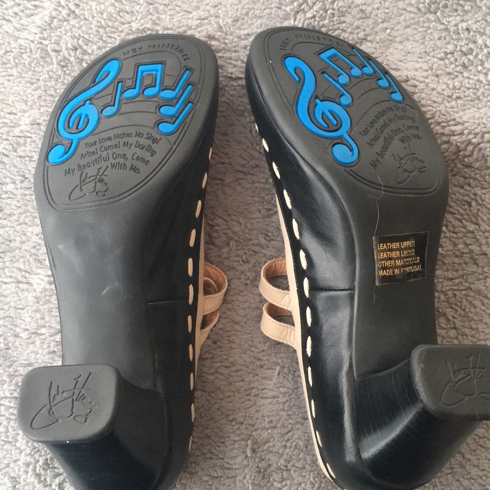 John Fluevog Black and Cream Heels - Picture 3 of 4